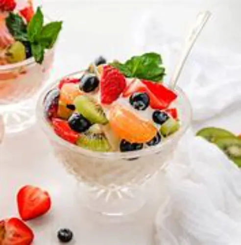 Fruit Salad with Ice Cream